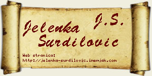 Jelenka Šurdilović vizit kartica